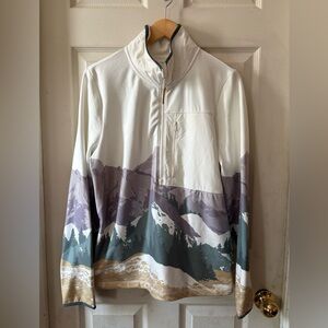 Women's Mountain Landscape Half-Zip Jacket